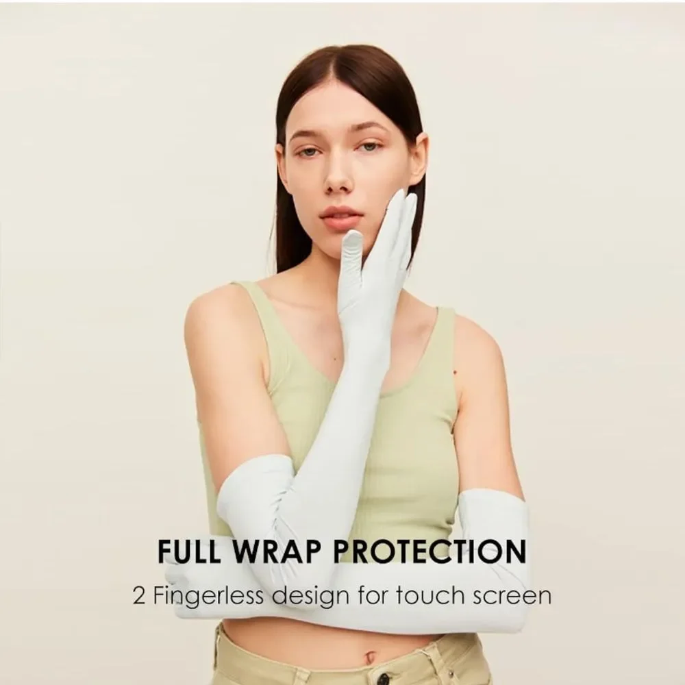 Gloves Women Formal Gray XL UV Protection Touchscreen UPF 50 Driving Cooling OC5